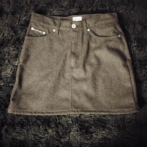 Dolce & Gabbana Dark Gray Mini Skirt